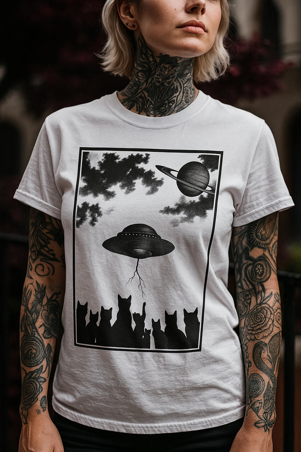 Cat Mothership Unisex Tee